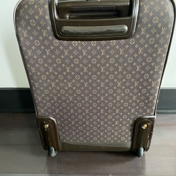 Louis Vuitton Pegase soft suitcase in monogram canvas and dark brown leather - Picture 2 of 12